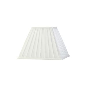 Leela Square Pleated Fabric Shade White 150/300mm x 225mm