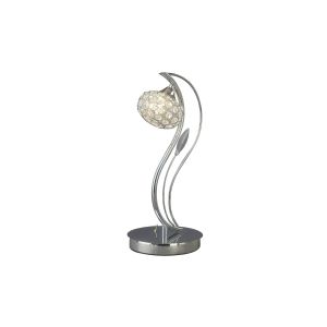 Leimo Table Lamp 1 Light G9 Polished Chrome/Crystal