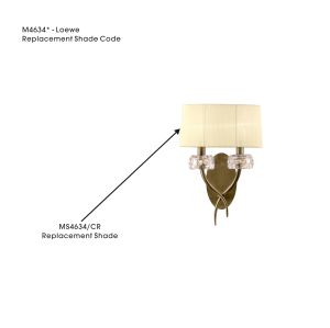 Loewe Ccrain Organza Shade For M4634AB/4634, 310mmx160mmx160mm