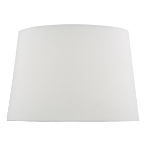 Luelle E27 White Linen Tapered 30cm Drum Shade (Shade Only)