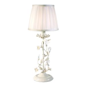 ENDON-LULLABY-TLCR Lullaby Single Table Lamp Cream/Brushed Gold Paint/Clear Finish