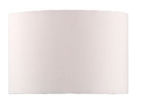 Madrid E27 White Faux Silk 31cm Drum Shade (Shade Only)