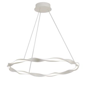 Madagascar Pendant, 36W LED, 3000K, 2520lm, IP20, Sand White, 3yrs Warranty