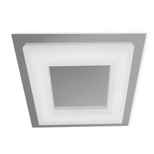 Marcel Ceiling 20W LED Square 3000K IP44, 1800lm, Polished Chrome/Frosted Acrylic, 3yrs Warranty