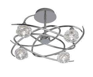 Maremagnum Ceiling 4 Light G9, Polished Chrome