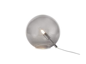 Marlborough Table Lamp, 1 x G9, Polished Chrome/Smoked Glass