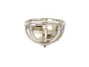 Meteor Wall Light, 2 Light E14, Polished Nickel