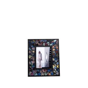 (DH) Myra Mosaic Photo frame Blue/Silver