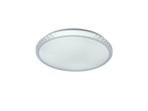 Naxos 40cm Ceiling 24W LED With Remote Control 3000K-6000K, 1550lm, White / Clear Acrylic, 3yrs Warranty