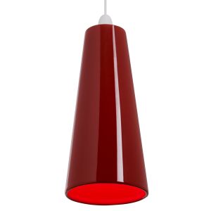 Endon NE-PRESTON-RE Ne Preston - Pendant Non Elec - Red 1 Light In Ceramic