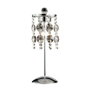 Nico Table Lamp 3 Light G4 Polished Chrome/Crystal, NOT LED/CFL Compatible