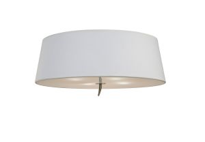 *# Ninette Ceiling 4 Light E27, Antique Brass With Ivory White Shade