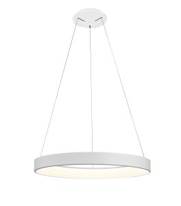 Niseko Dimmable RIng Pendant 65cm Round 50W LED 3000K, 3500lm, White, 3yrs Warranty