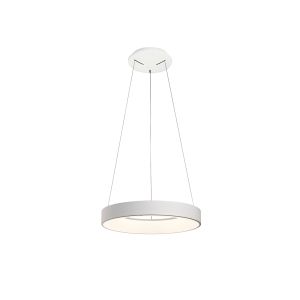 Niseko Dimmable Ring Pendant 45cm Round 30W LED 3000K, 2100lm, White, 3yrs Warranty