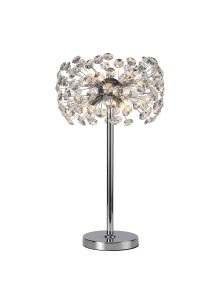 Riptor Table Lamp 6 Light G9 Polished Chrome/Crystal