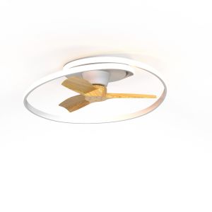 Ocean 78cm 60W LED Dimmable Ceiling Light With Built-In 35W DC Reversible Fan, Wood, 4200lm, 5yrs Warranty