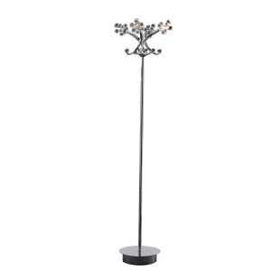 Octavia Floor Lamp 4 Light G4 Polished Chrome/Crystal, NOT LED/CFL Compatible