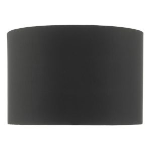 Onora E27 Black Faux Silk 30cm Drum Shade With Matt Gold Inner (Shade Only)