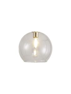 Penton 140mm Open Mouth (F) Round Clear Globe Glass Shade