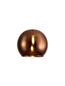 Penton 140mm Open Mouth (F) Round Dark Copper Globe Glass Shade