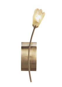 Pietra Wall Lamp 1 Light G9, Antique Brass