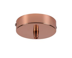 Prema Canopy/Ceiling Rose Kit, Rose Gold, c/w Cable Clamp