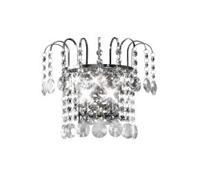 Rosina Wall Lamp Switched 2 Light G9 Polished Chrome/Crystal