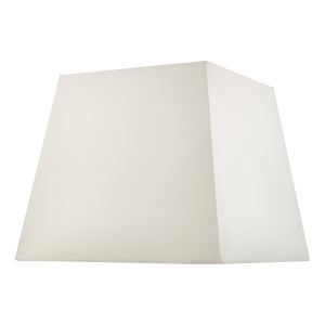 Puscan E27 Ivory Faux Silk Tapered 37cm Square Shade (Shade Only)