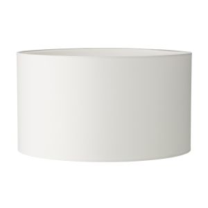 Puscan E27 vory Cotton 25cm Drum Shade (Shade Only)