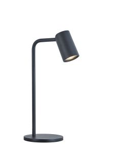 Sal Small Table Lamp With Inline Switch 1 Light GU10, Matt Black
