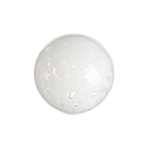 Salas 150mm Round Speckled Glass Shade (K), White / Clear