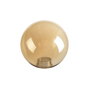 Salas 150mm Round Glass Shade (A), Amber Plated