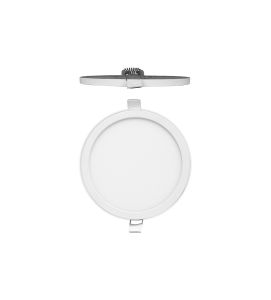 Saona 14.5cm Round LED Recessed Ultra Slim Downlight, 12W, 3000K, 990lm, Matt White/Frosted Acrylic, Driver Included, 3yrs Warranty