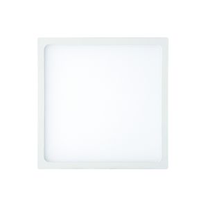 Saona 17.5cm Square Recessed Ultra Slim Downlight, 18W LED 4000K, 1620lm, Matt White, Driver Included, 3yrs Warranty