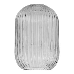 Sawyer E27 Non Electric Smoked Ribbed Glass Shade (Glass Shade Only)