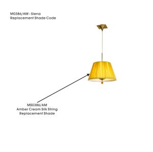 Amber Ccrain Silk String Shade For M0386