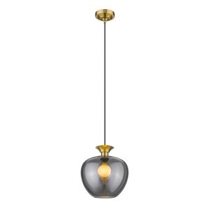 Echoes 1 Light E27 Dimmable Adjustable Smoked Grey Pendant