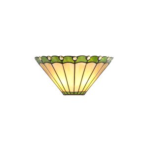 Sonoma Tiffany Wall Lamp, 2 x E14, Green/Ccrain/Crystal