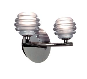 *## Sphere Wall Lamp Switched 2 Light G9, Black Chrome