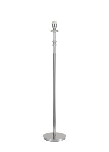 Strake Floor Lamp, 1 Light E27, Polished Chrome/Clear Glass/Crystal