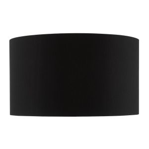 Sword E27 Black Cotton 40cm Drum Shade (Shade Only)