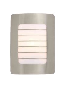 Stanley SXLS29318SE New Yorkn Outdoor IP44 Rectangular Wall Light Stainless Steel Finish 1xE27