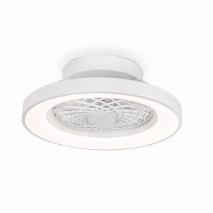 Tibet Mini 70W LED Dimmable Ceiling Light With 35W DC Reversible Fan, Remote, 3900lm, White, 5yrs Warranty