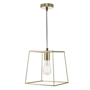 Dar TOW0135 Tower Single Pendant Gold Finish