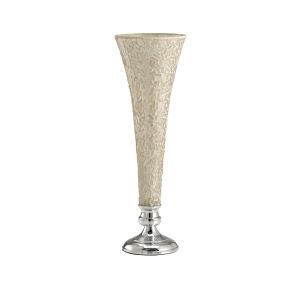 (DH) Trina Mosaic Vase Large Polished Chrome