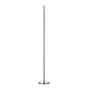 Tuscan 1 Light E27 Satin Chrome Floor Lamp With Foot Switch (Base Only)