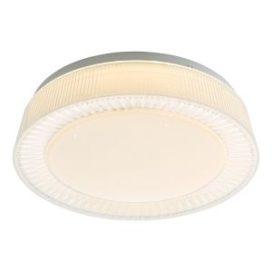 Udell 18W Integrated LED 908lm White Acrylic Flush Ceiling Fitting