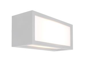 Utah Wall Lamp, 1 Light E27, IP65, White, 2yrs Warranty