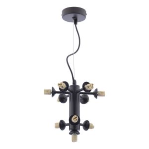 Vine 10 Light G9 Satin Black Adjustable Pendant (Frame Only)