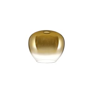 Vista 180mm x H150mm Inverted Trapezium Glass (J), Gold Fade/Clear